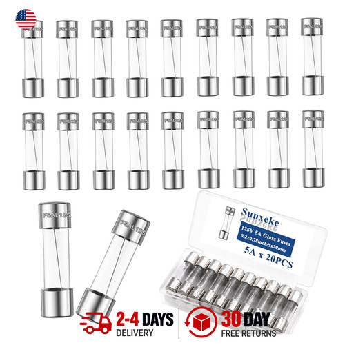 Glass fuse 125v fast blow - 5a,