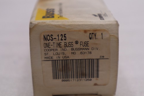 Bussmann buss nos 125 - bussmann, amp