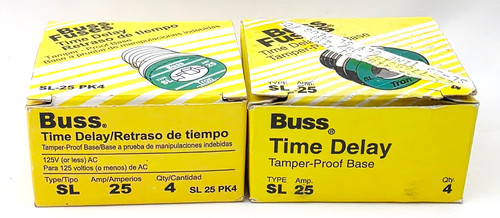 Lot bussmann sl25 fuses - of,