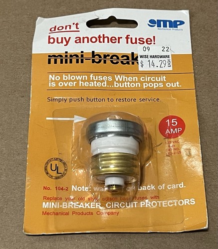 Mini breaker 15 amp - mini-breaker, mb-15
