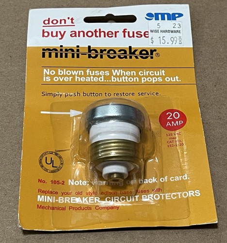 Edison base plug fuse - mp,
